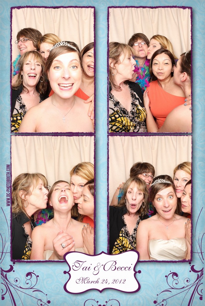 DC Photobooth - Guests having fun in the photobooth at the Truong Wedding